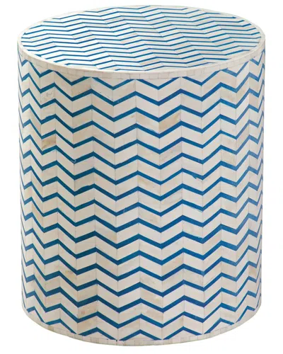 Bassett Mirror Aden Accent Table In Blue
