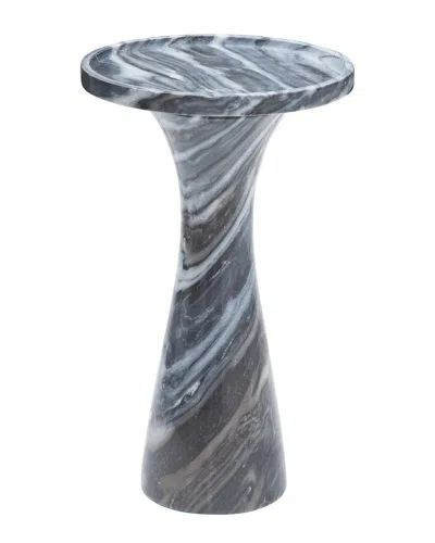 Bassett Mirror Baird Marble Accent Table In Gray