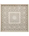 Bassett Mirror Baize Wall Art With Wood Frame In White