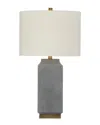 Bassett Mirror Broad Peak Table Lamp In Grey
