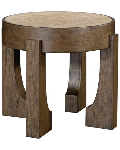 Bassett Mirror Canyon End Table In Brown
