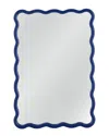 Bassett Mirror Cassia Rectangular Wall Mirror In Blue