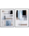 Bassett Mirror Celebrate Framed Canvas In Blue