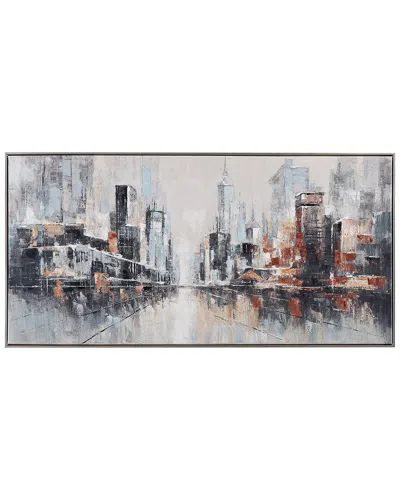 BASSETT MIRROR BASSETT MIRROR CITY SCAPE FRAMED CANVAS