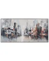 Bassett Mirror City Scape Framed Canvas In Gray