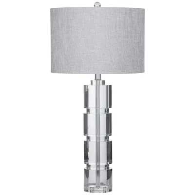 Bassett Mirror Company Bassett Bethany 31" High Crystal Fluted Glass Column Table Lamp