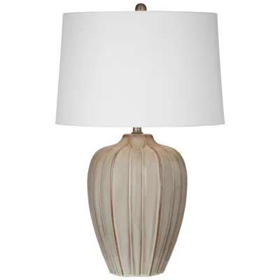 Bassett Mirror Company Camilo 30" High Beige Table Lamp