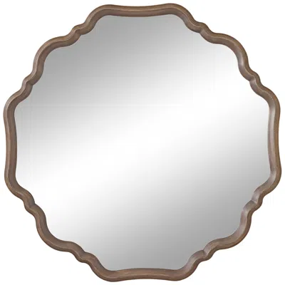 Bassett Mirror Company Davenport Gray 40" Oversized Wall Mirror