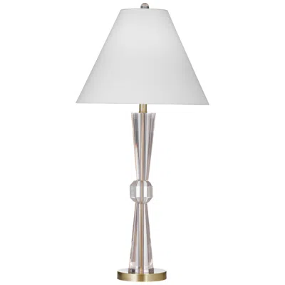 Bassett Mirror Company Devon 35" High Clear And Brushed Gold Table Lamp