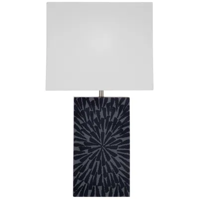 Bassett Mirror Company Fleur 25" High Gray Table Lamp