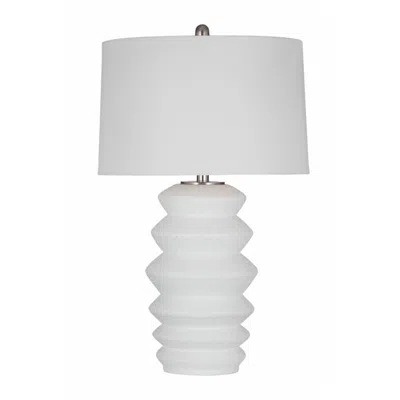 Bassett Mirror Company Hess 29" High White Table Lamp