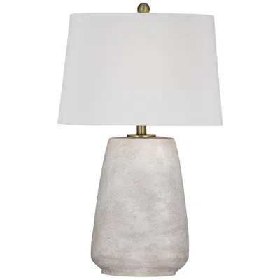 Bassett Mirror Company Kasi 27" High White Table Lamp