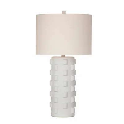 Bassett Mirror Company Mellette 30" High White Table Lamp