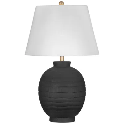 Bassett Mirror Company Ventraa 30" High Black Table Lamp
