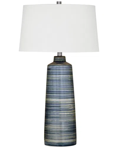 Bassett Mirror Creedence Table Lamp In Blue
