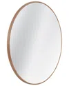 Bassett Mirror Florets Round Wall Mirror In Brown