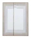 Bassett Mirror Fold Ii Framed Canvas In Brown