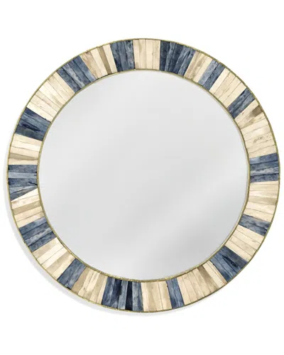 Bassett Mirror Keena Wall Mirror In Blue