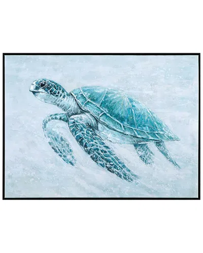 Bassett Mirror Kemps Bay Framed Canvas In Blue