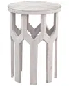 Bassett Mirror Lloyd White Accent Table