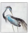 Bassett Mirror Louisiana Heron Framed Canvas In Blue