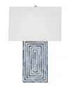 Bassett Mirror Moray Table Lamp In Blue