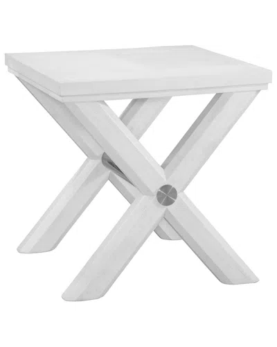 Bassett Mirror Nadine End Table In Gray