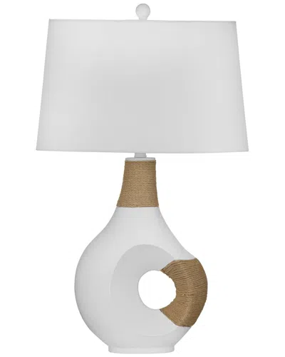 Bassett Mirror Nigel Table Lamp In White