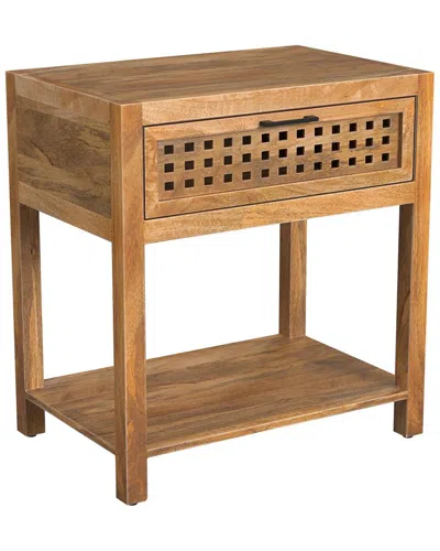 Bassett Mirror Pentak Chairside End Table In Brown