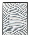 Bassett Mirror Ripples Framed Canvas In White