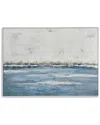 Bassett Mirror Soft Waves Framed Canvas In Blue