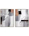 Bassett Mirror Standards Framed Canvas In Grey
