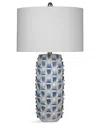 Bassett Mirror Stones Table Lamp In Blue