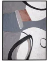 Bassett Mirror Sumter Framed Canvas In Grey
