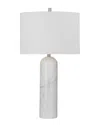 Bassett Mirror Tioga Marble Table Lamp In White