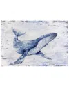 Bassett Mirror Whale Song Canvas Art In Blue