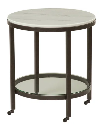 BASSETT MIRROR BASSETT MIRROR WHITMAN ROUND END TABLE
