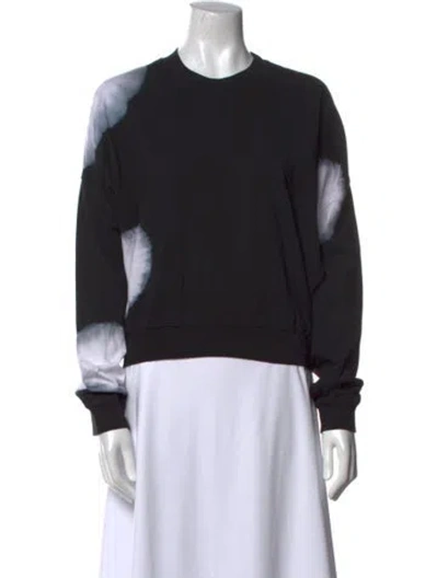 Pre-owned Bassike Crew Neck Long Sleeve Sweatshirt W/ Tags In Black