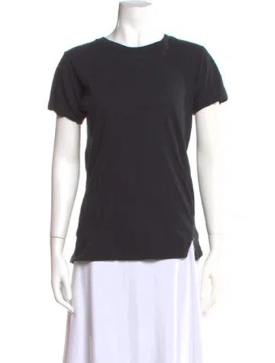 Pre-owned Bassike Crew Neck Short Sleeve T-shirt In Gray