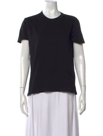 Pre-owned Bassike Crew Neck Short Sleeve T-shirt W/ Tags In Black