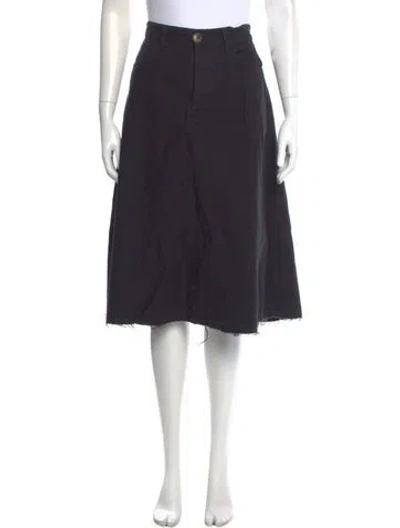 Pre-owned Bassike Knee-length Skirt In Black