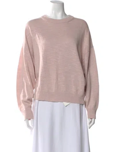 Pre-owned Bassike Linen Crew Neck Sweater In Neutral