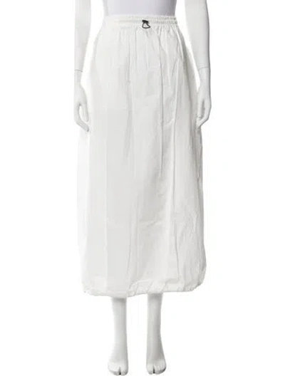 Pre-owned Bassike Long Skirt W/ Tags In White