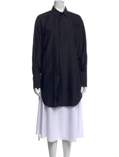 Pre-owned Bassike Long Sleeve Top In Multi