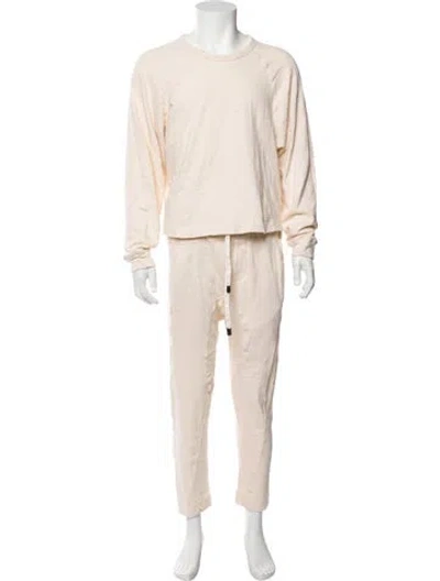 Pre-owned Bassike Pajama Set In Neutral