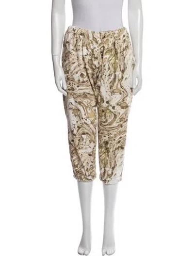 Pre-owned Bassike Printed Sweatpants In Neutral