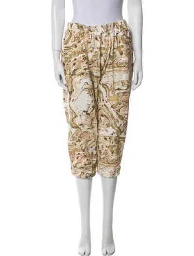 Pre-owned Bassike Printed Sweatpants In Neutral