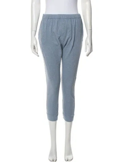 Pre-owned Bassike Skinny Leg Pants In Blue