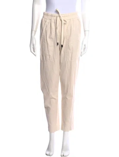 Pre-owned Bassike Skinny Leg Pants In Neutral
