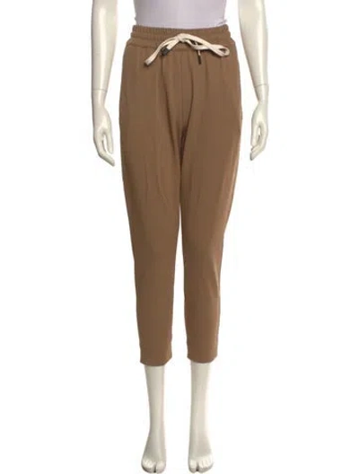Pre-owned Bassike Skinny Leg Pants In Neutral